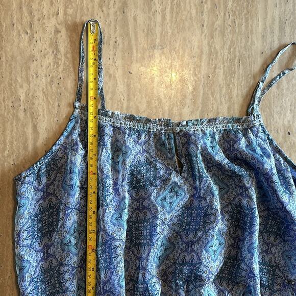 American Eagle Cropped Boho Bohemian Festival Sheer tank top S3 - Picture 9 of 10